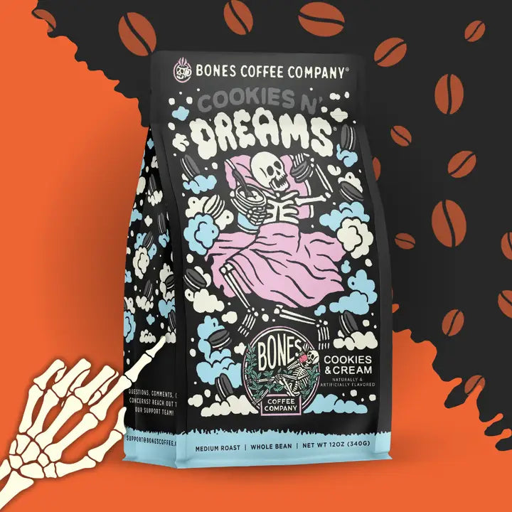 Bones Coffee Cookies N' Dreams Coffee Sample