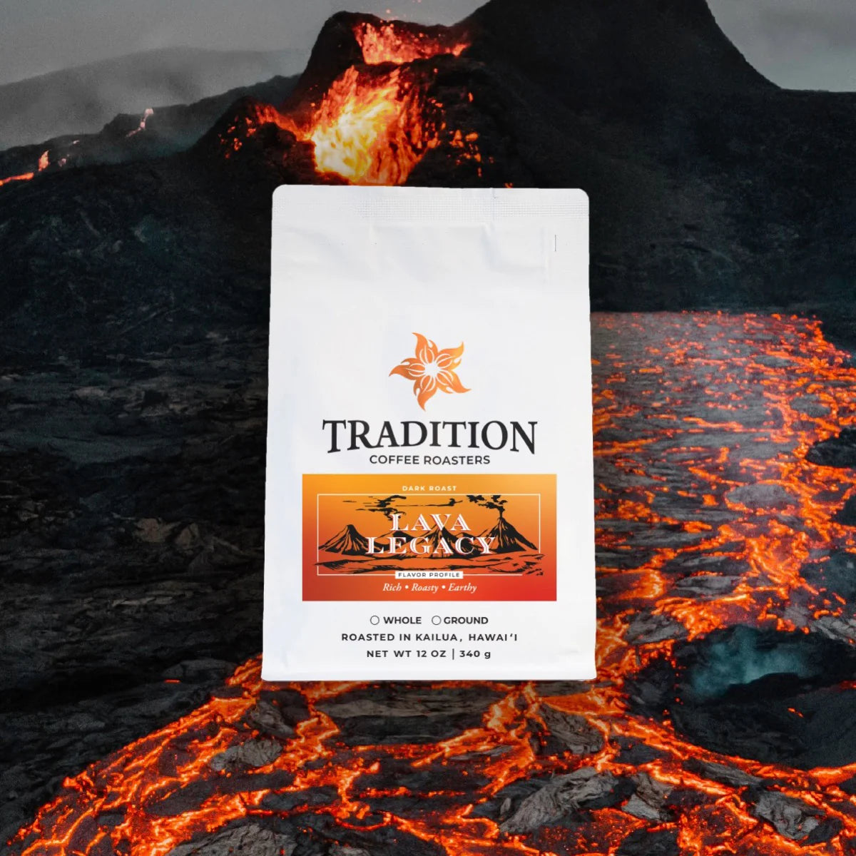 Traditional Coffee Lava Legacy: Dark 12oz