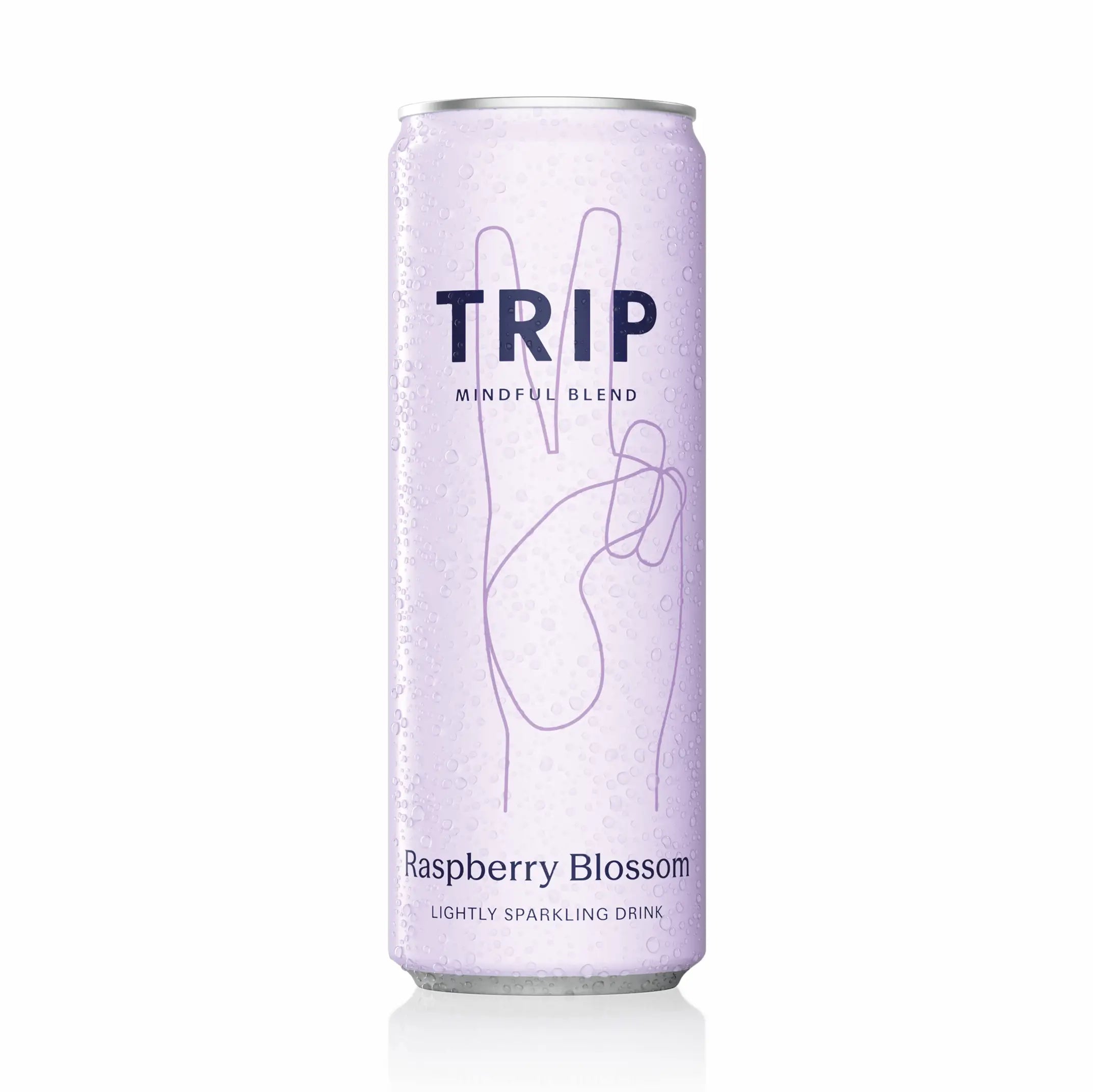 TRIP Raspberry Blossom Botanical Drink 8.5 oz 12 Pack