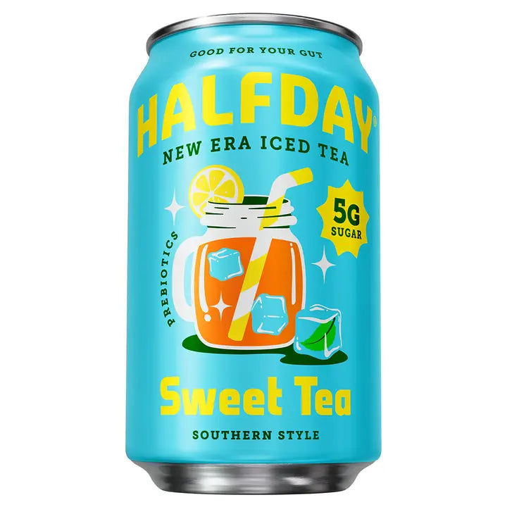 Halfday Sweet Prebiotic Iced Tea 12 oz 12 Pack