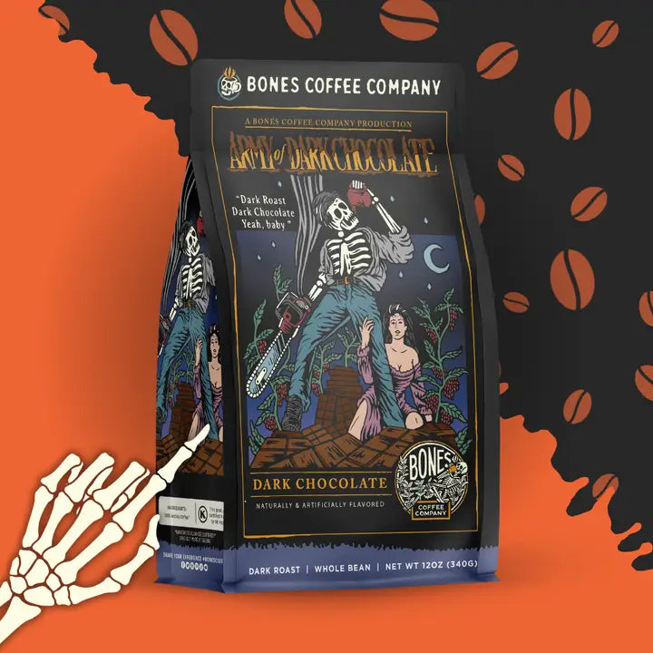 Bones Coffee Company Army of Dark Chocolate Coffee Sample