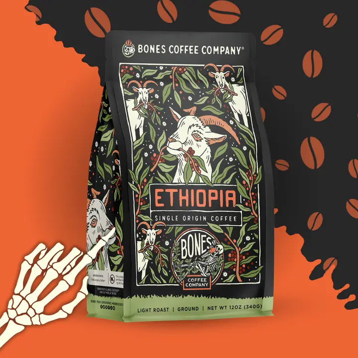 Bones Coffee Ethiopia Single-Origin Coffee Sample
