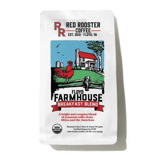 Red Rooster Coffee Organic Farmhouse Breakfast Blend 12oz