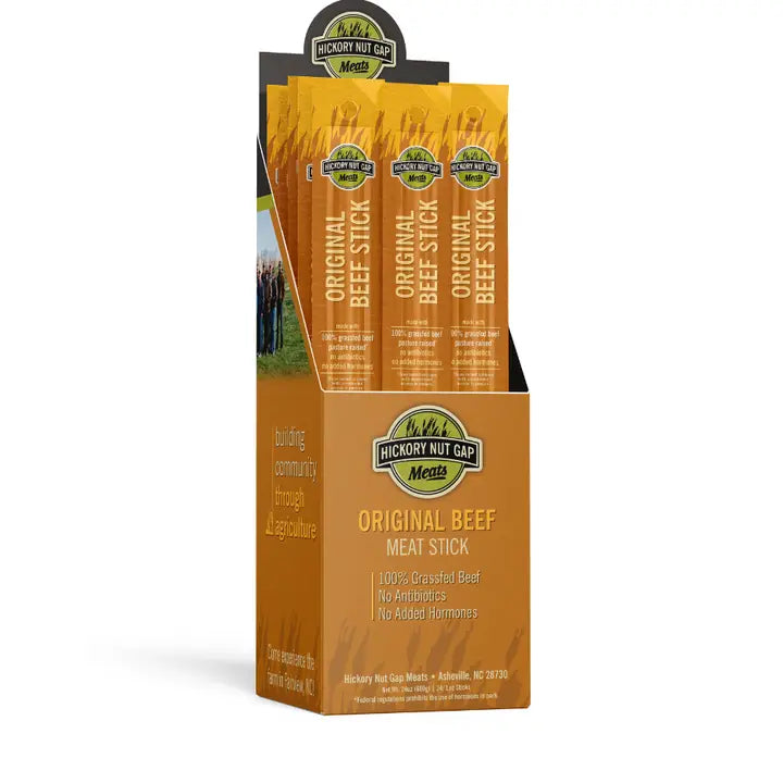 Hickory Nut Gap Original Grass-Fed Beef Sticks – 24-Pack