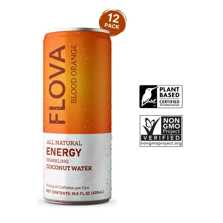 Flova Blood Orange Coconut Water Energy Drink – Single