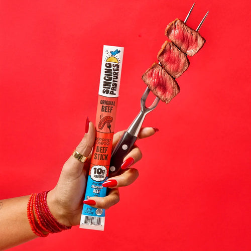 Singing Pastures Original Grass-Fed Beef Stick 10g Protein, 1.2 oz 1 Each